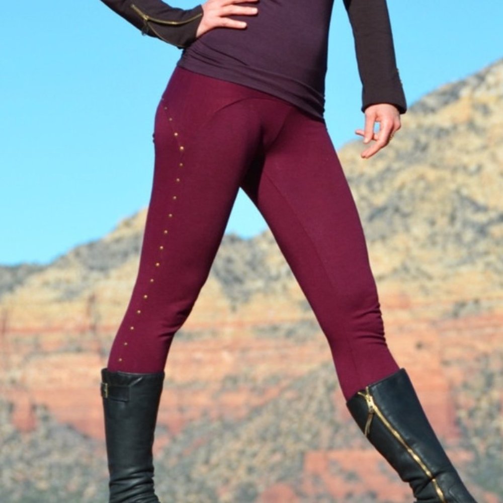Stylish Burgundy Women's Pants